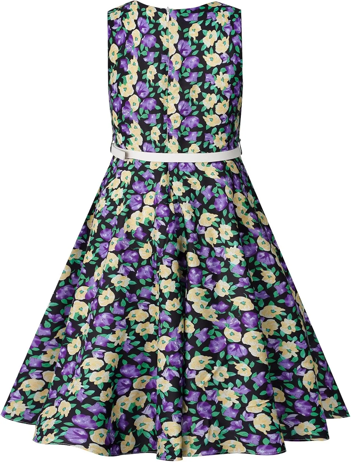 Bonny Billy Girls Classy Vintage Floral Swing Kids Party Dresses