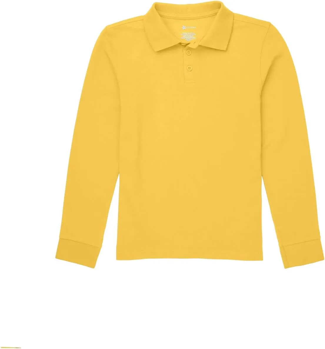 Classroom School Uniforms Unisex Long Sleeve Pique Polo