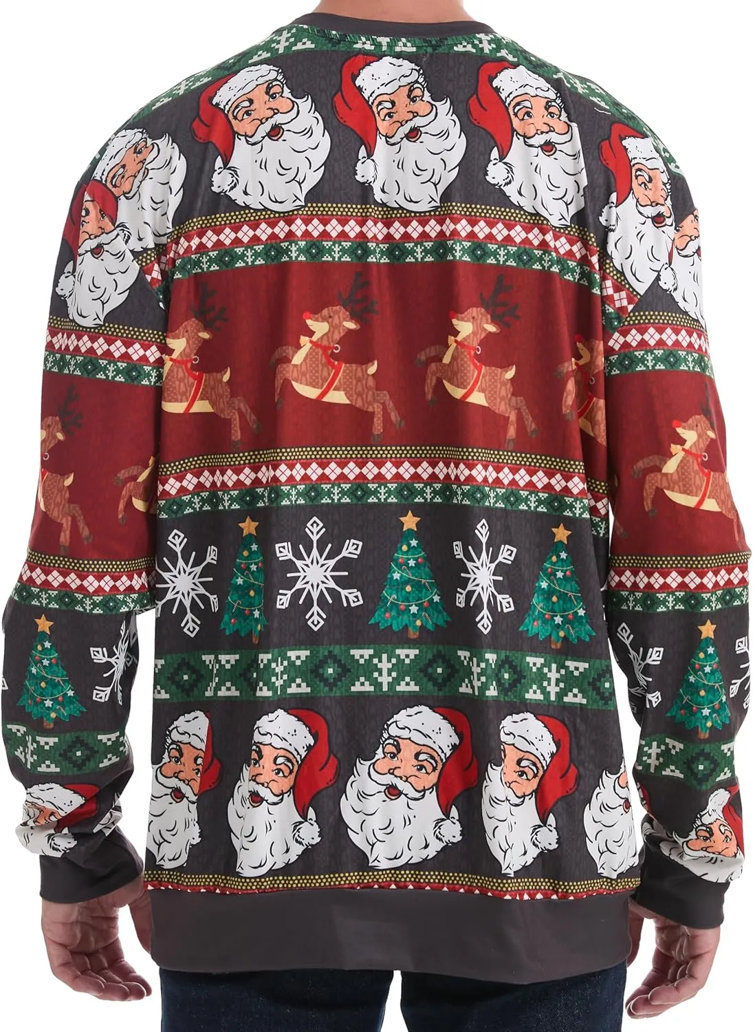 *daisysboutique* Unisex Women Men Christmas Ugly Shirt Funny Halloween 3D Effect Graphic Costume Holiday Pullover