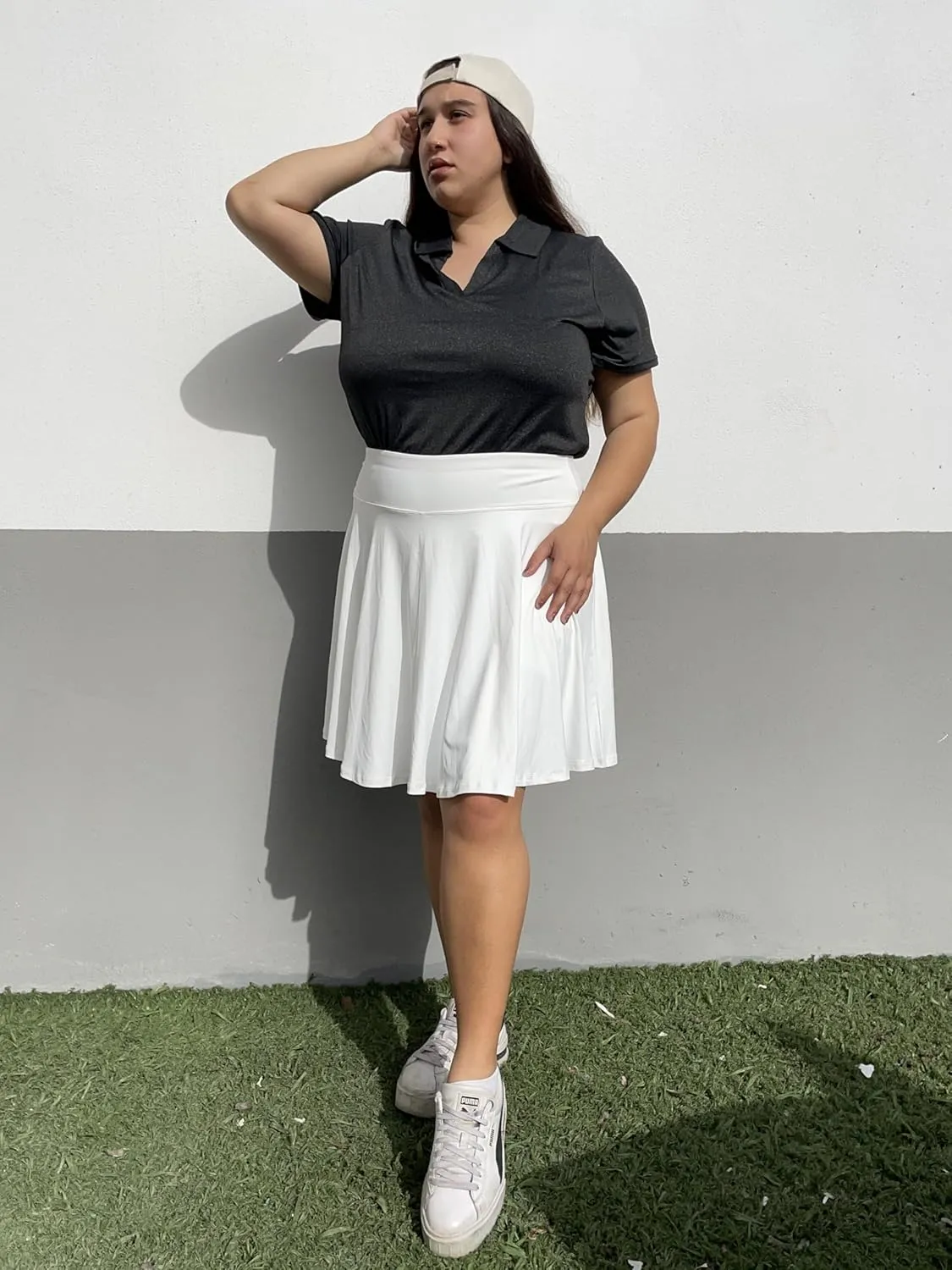 FOREYOND Plus Size Polo Shirts for Women Golf Shirts Moisture Wicking Short Sleeve Shirts Athletic Workout Tops 1XL-5XL