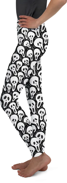 Ghost Face Youth Leggings