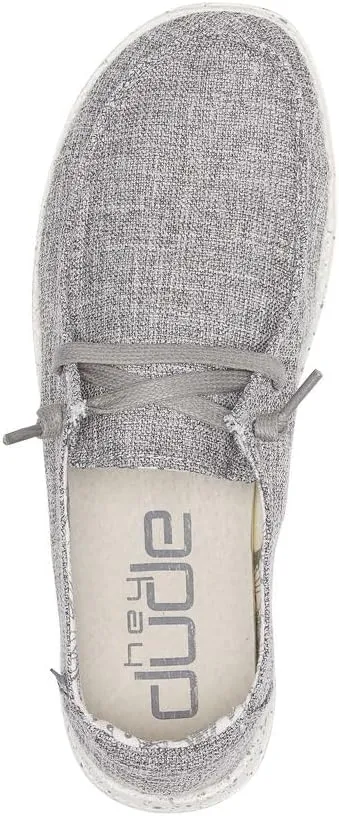 Hey Dude Women's Wendy Linen | Womens Shoes | Womens Lace Up Loafers | Comfortable & Light-Weight