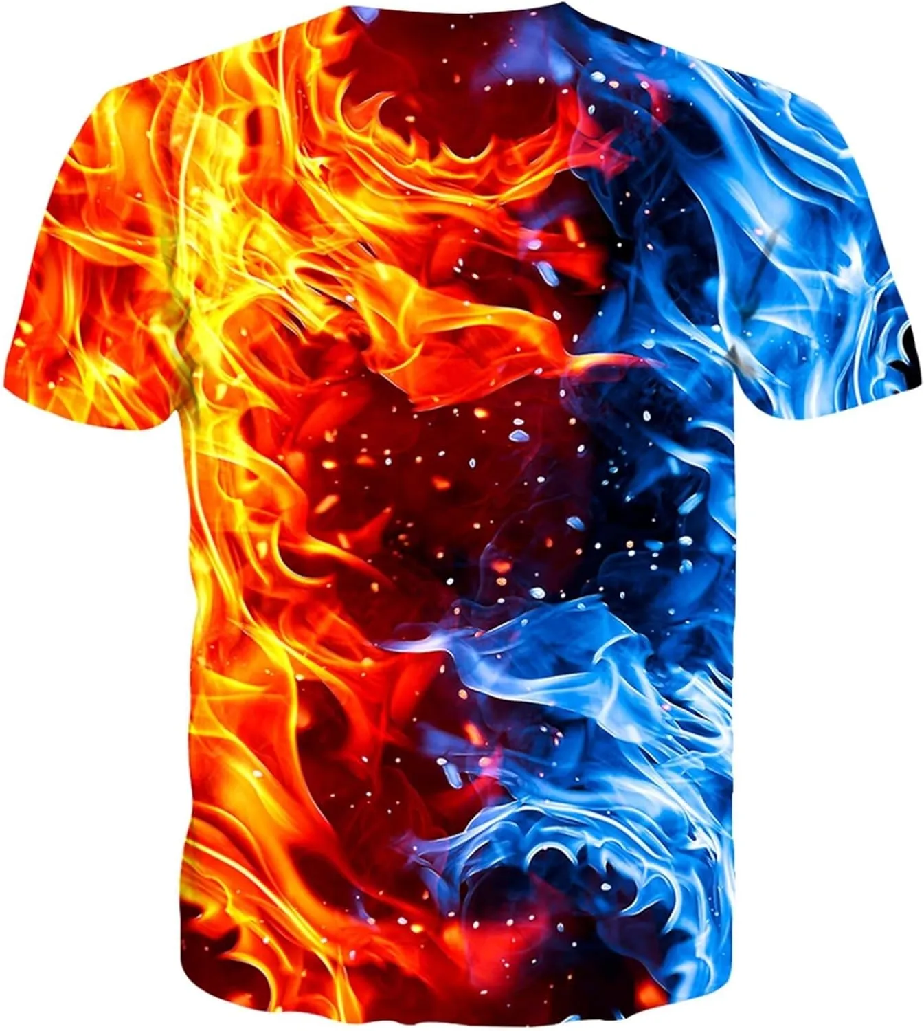 Linnhoy Unisex Men's and Women's Shirts Unisex Fashion Casual Novelty Tees 3D Graphic Adults T-Shirts Teens Tops Size S-XXL