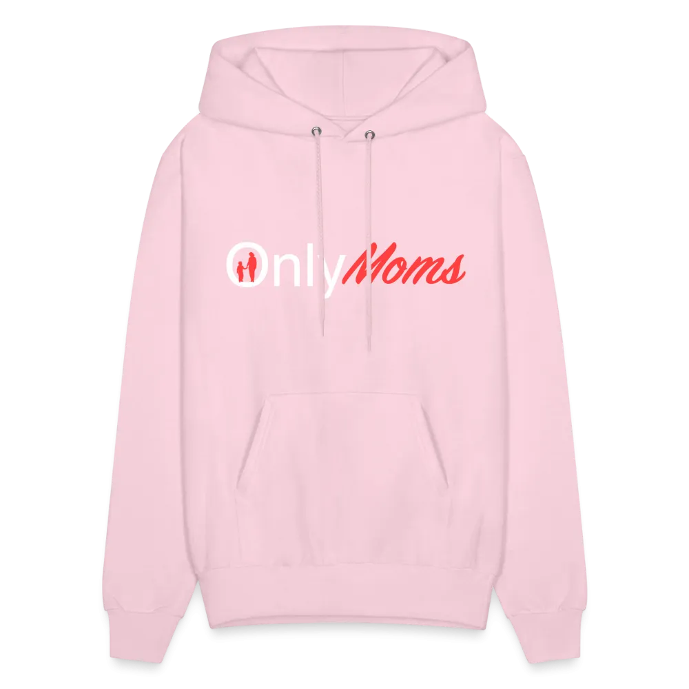OnlyMoms Hoodie (White and Pink Letters)
