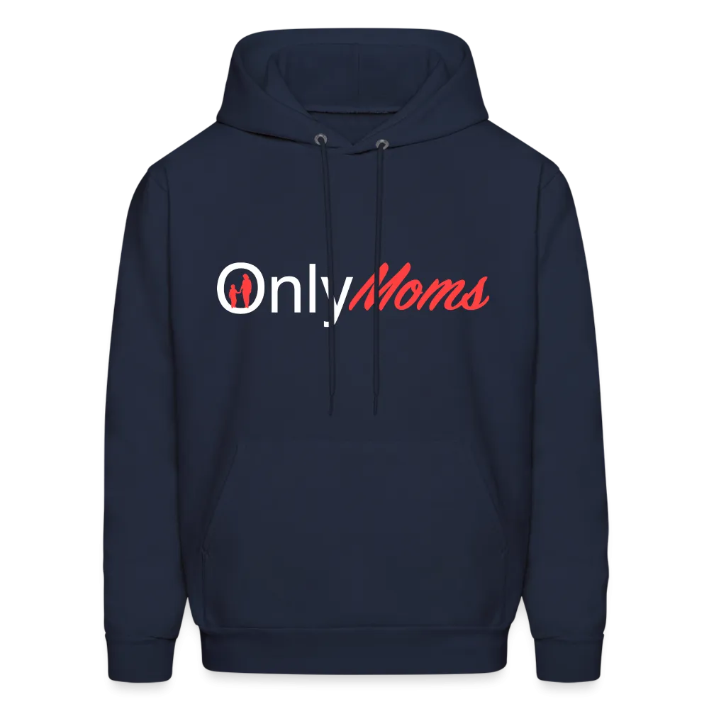OnlyMoms Hoodie (White and Pink Letters)