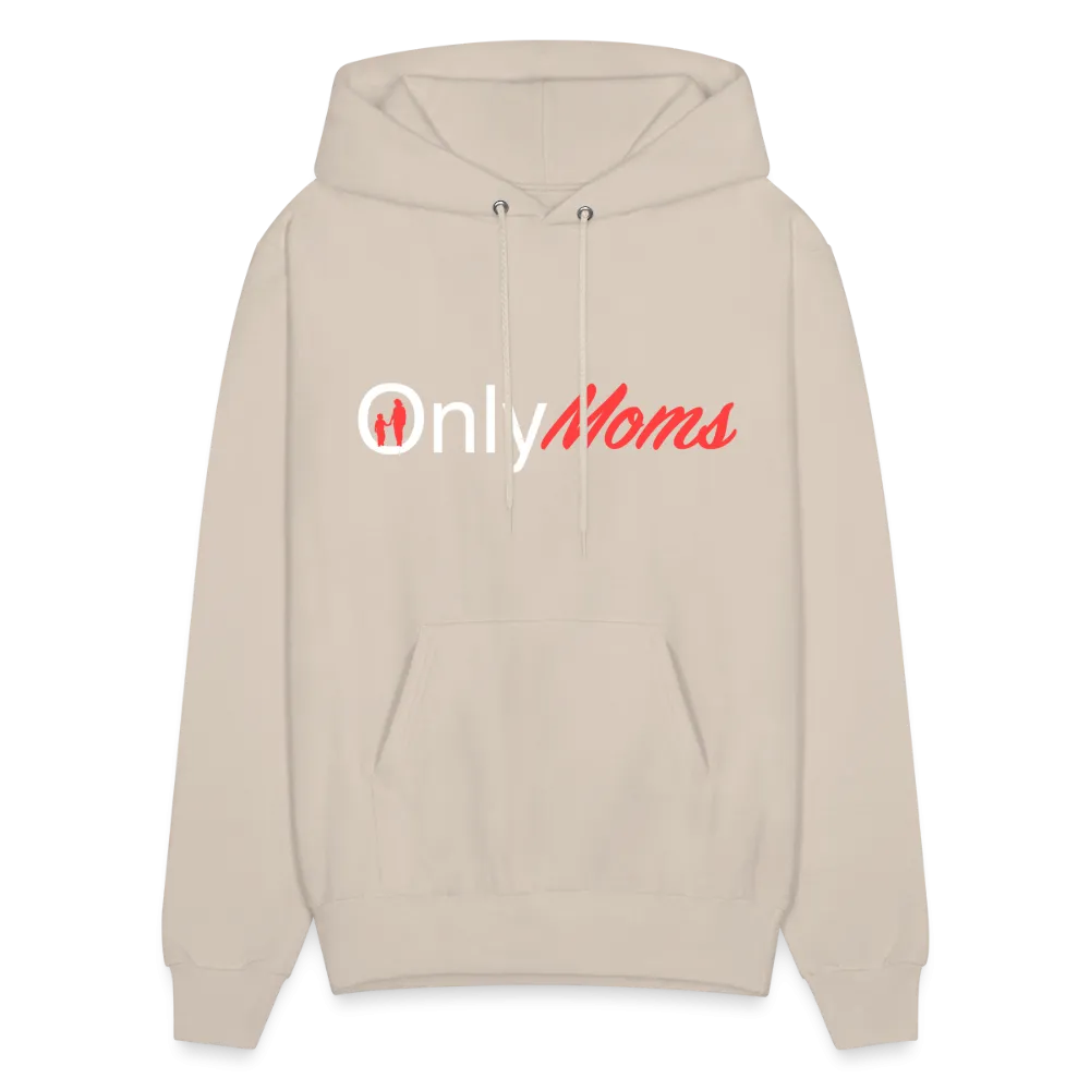 OnlyMoms Hoodie (White and Pink Letters)