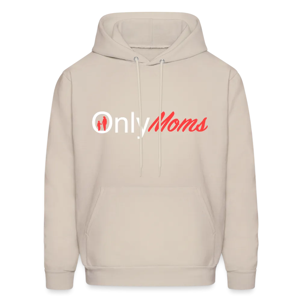OnlyMoms Hoodie (White and Pink Letters)