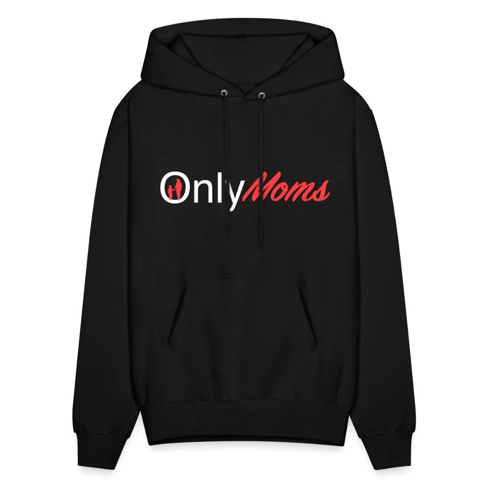 OnlyMoms Hoodie (White and Pink Letters)