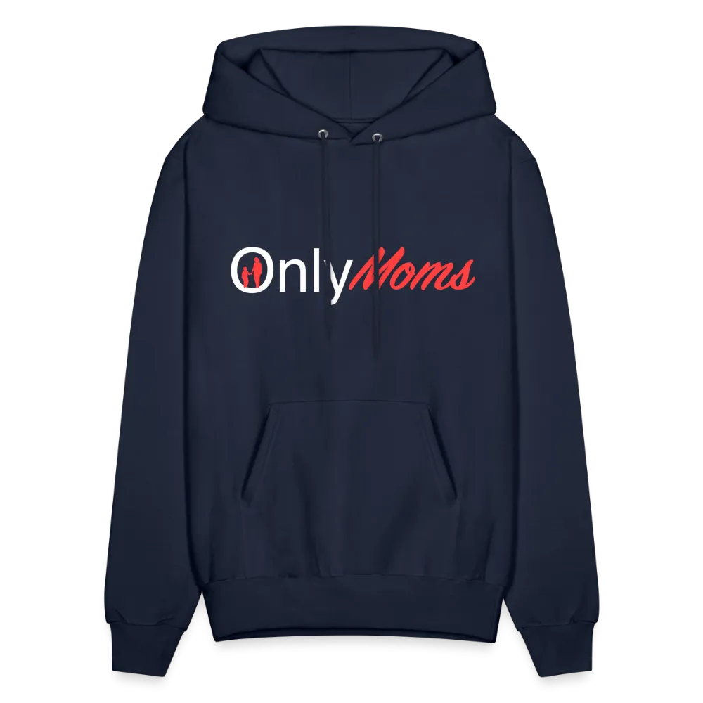 OnlyMoms Hoodie (White and Pink Letters)