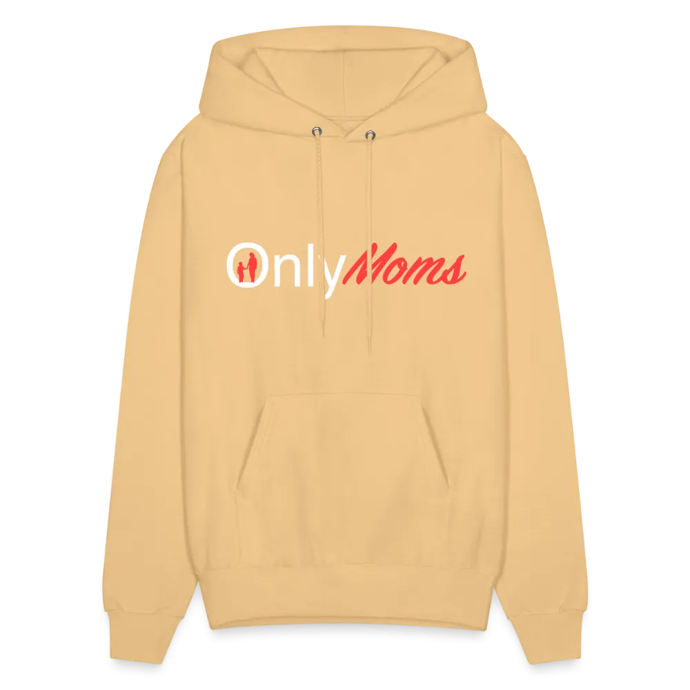 OnlyMoms Hoodie (White and Pink Letters)