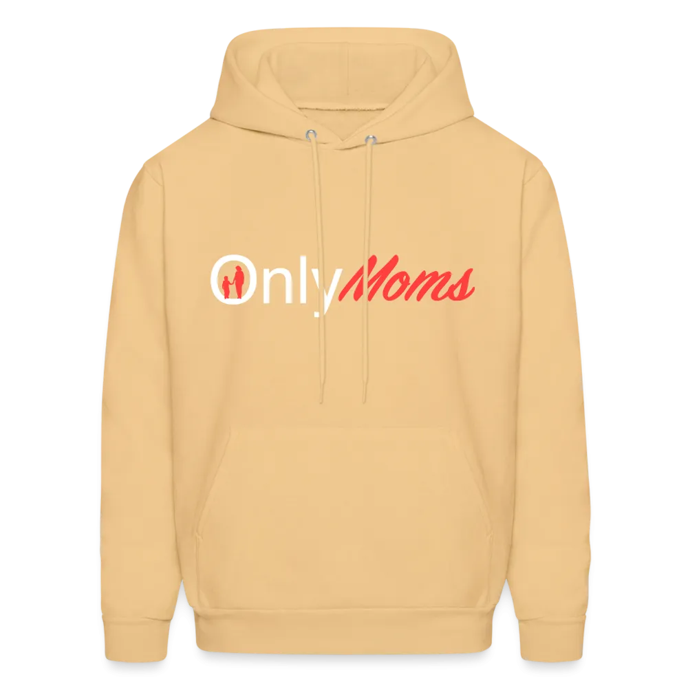 OnlyMoms Hoodie (White and Pink Letters)