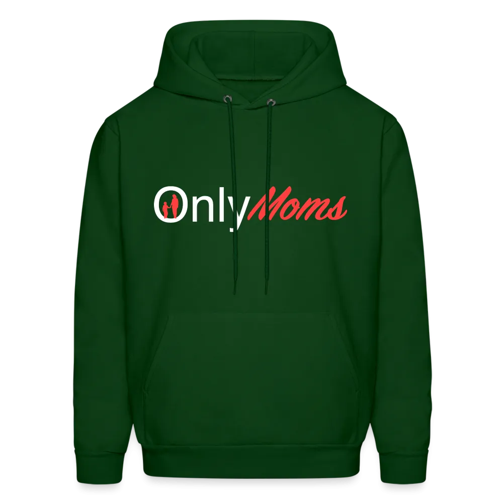 OnlyMoms Hoodie (White and Pink Letters)