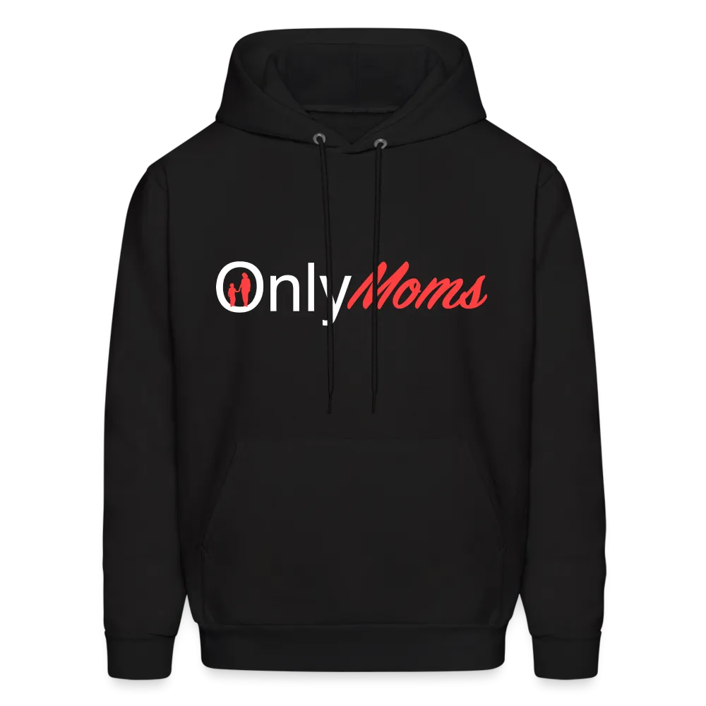 OnlyMoms Hoodie (White and Pink Letters)