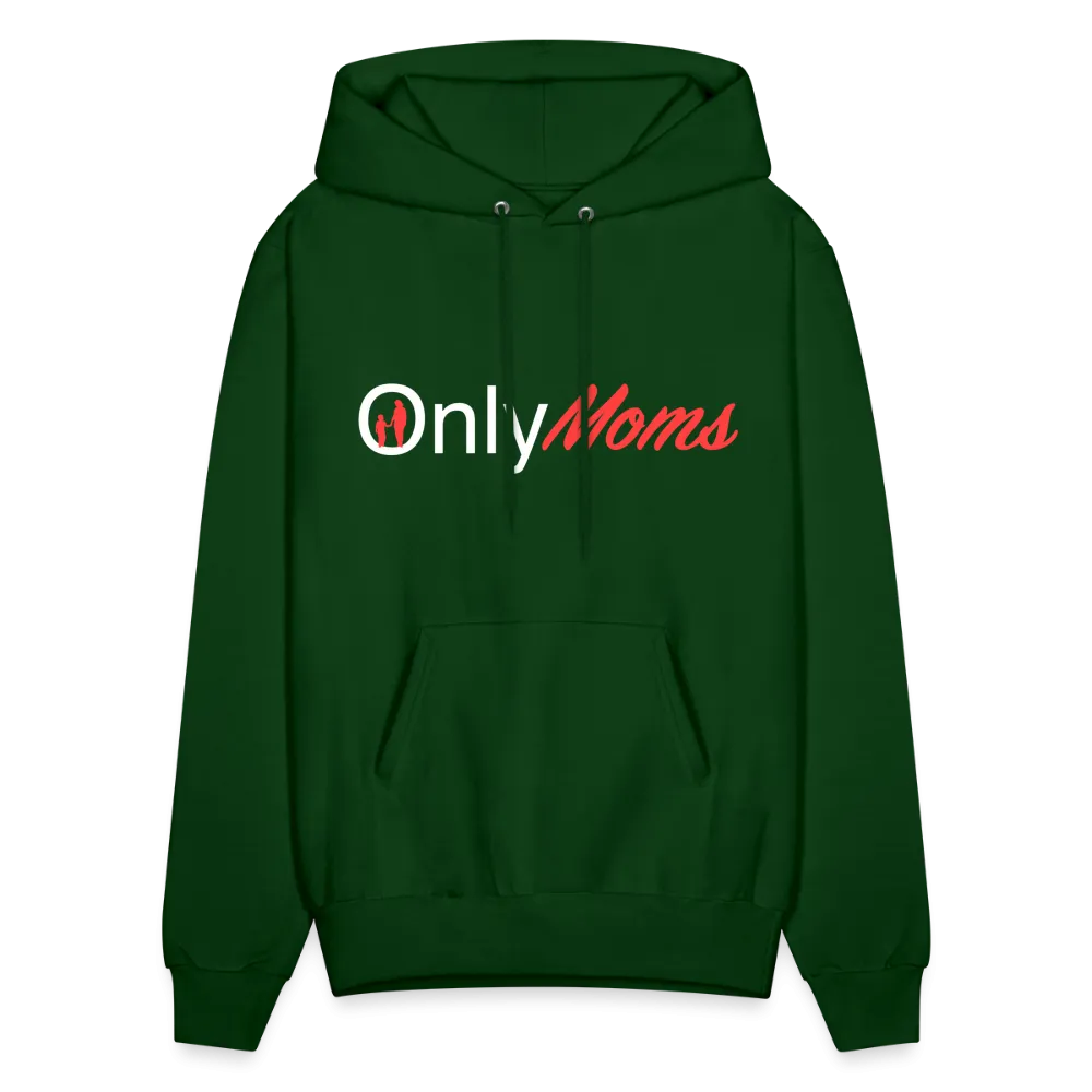 OnlyMoms Hoodie (White and Pink Letters)