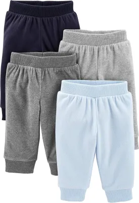 Simple Joys by Carter's unisex-baby 4-pack Fleece Pants