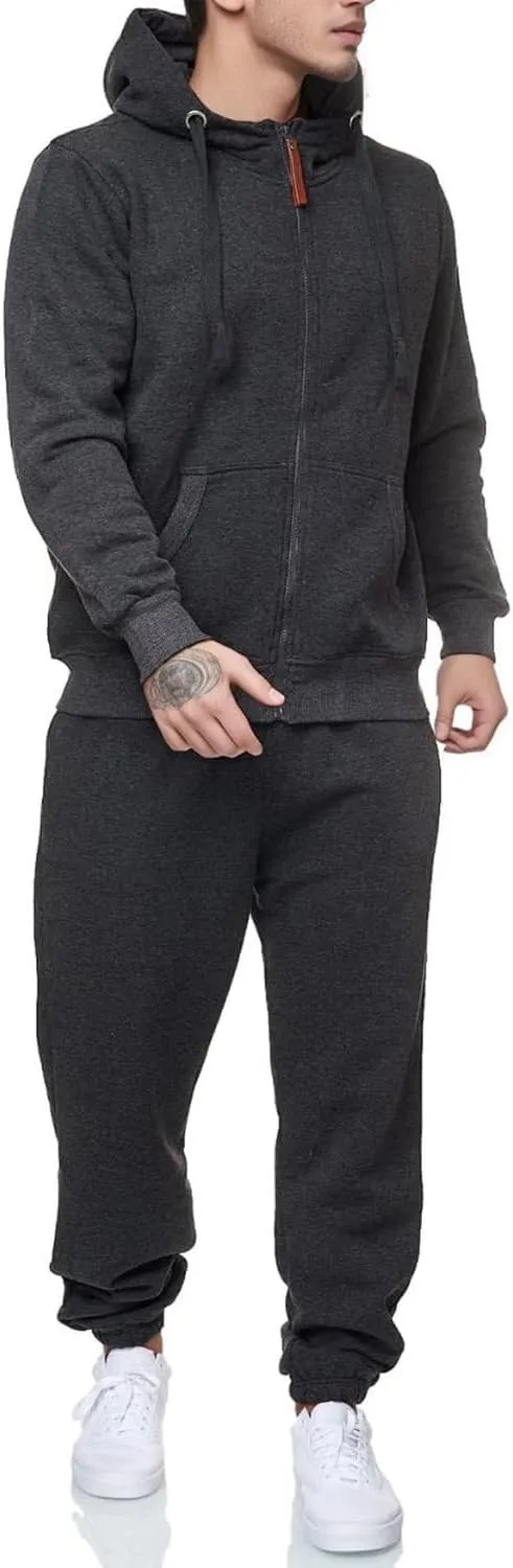 Sweatsuits for Men 2 Piece Men's Jogging Tracksuit Set Hoodie Casual Athletic Long Sleeve Zipper Suit Set