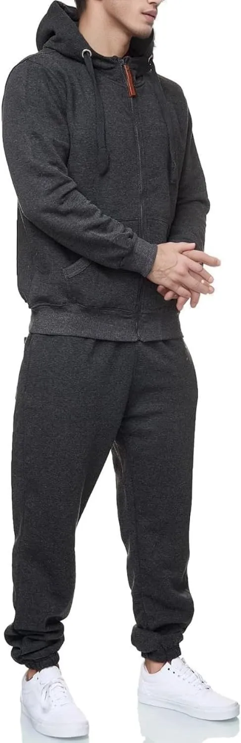 Sweatsuits for Men 2 Piece Men's Jogging Tracksuit Set Hoodie Casual Athletic Long Sleeve Zipper Suit Set