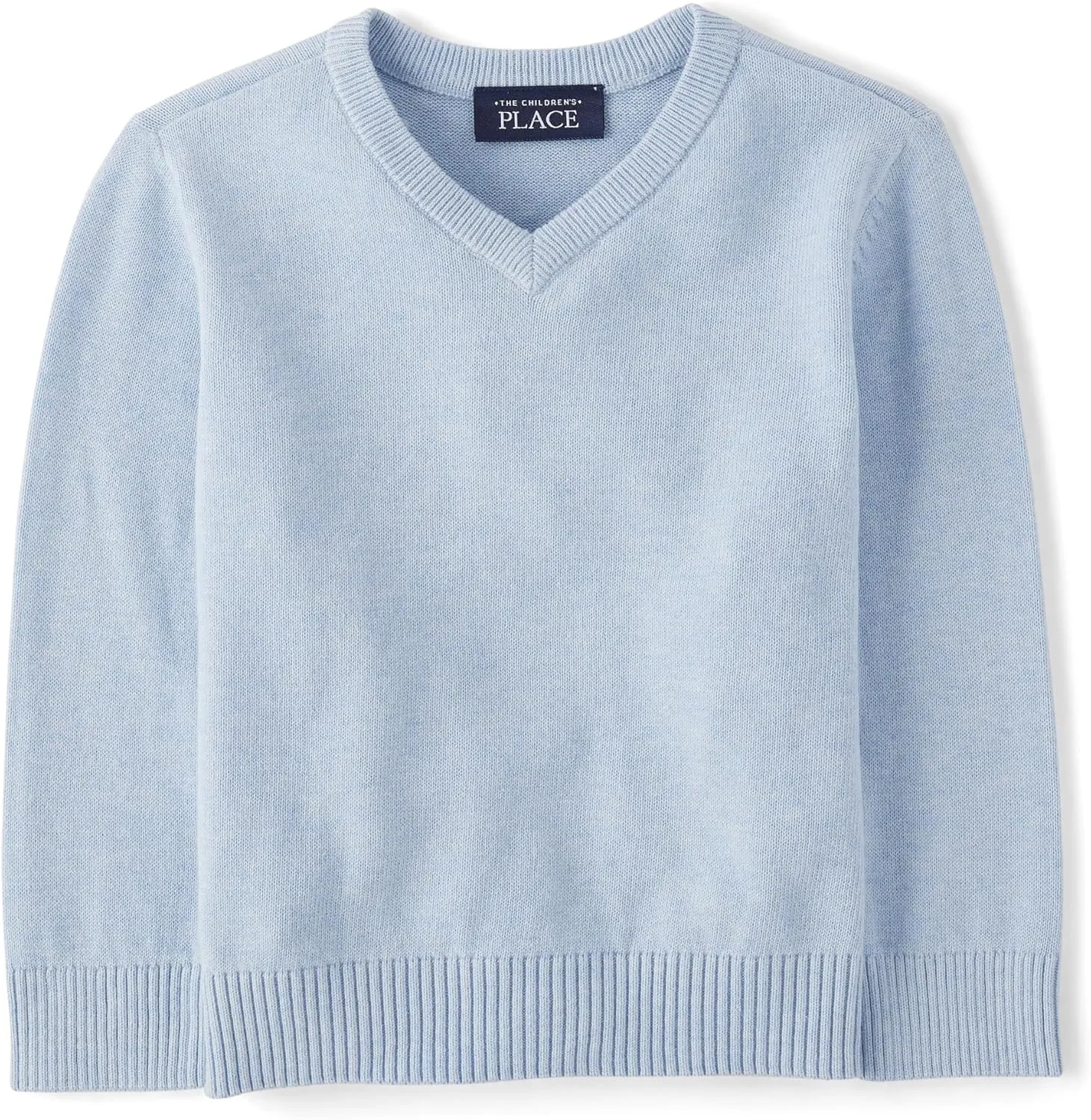The Children's Place Baby Boys' and Toddler Long Sleeve V-Neck Pullover Sweater