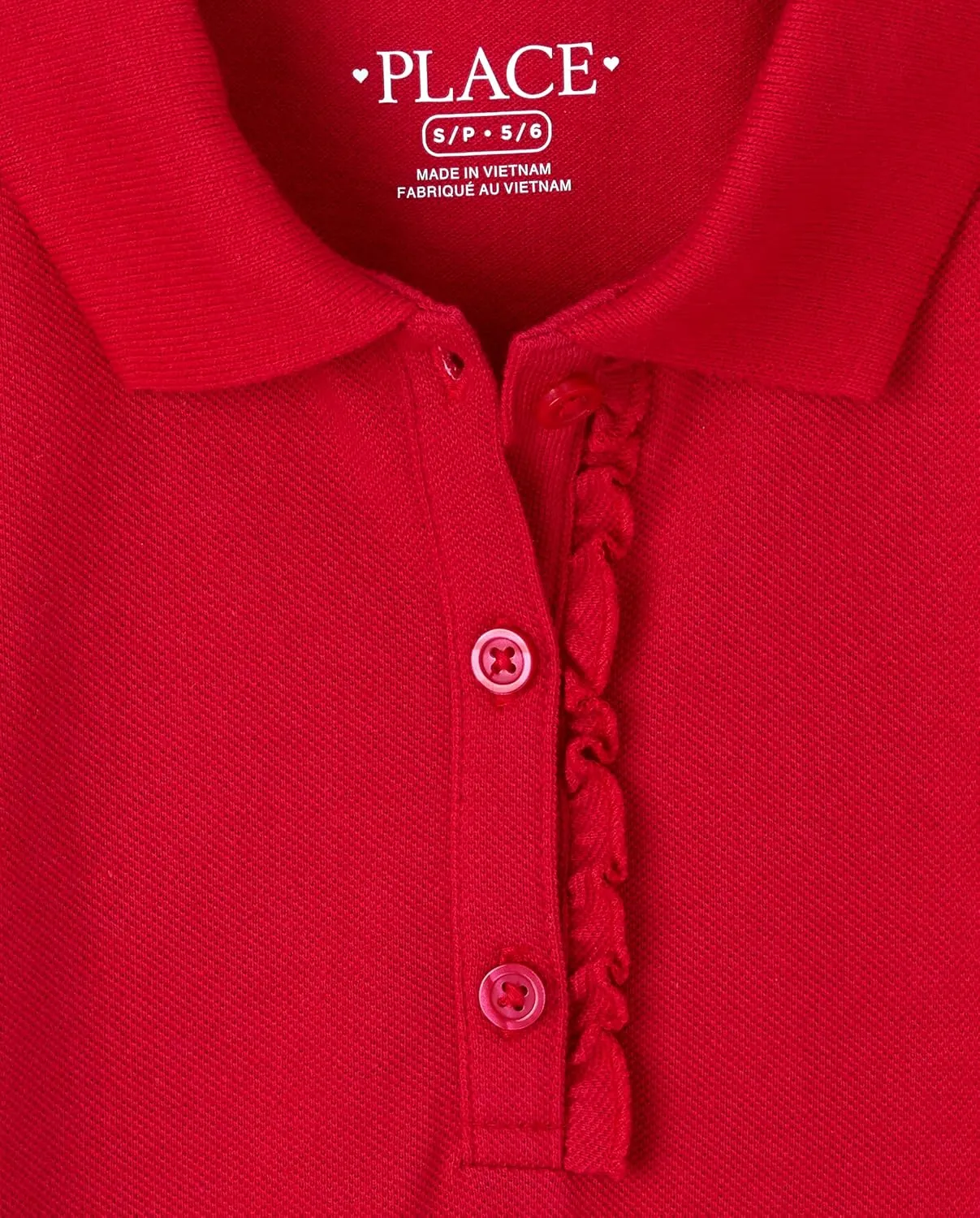 The Children's Place Girls' Short Sleeve Ruffle Polo Dress