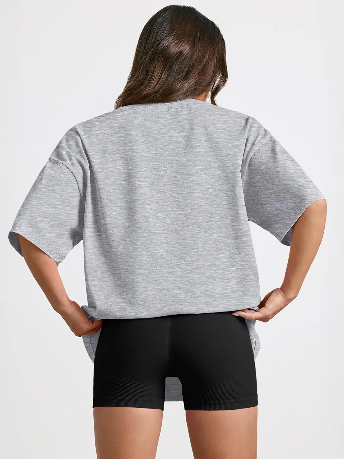 Trendy Queen Womens Oversized Summer T Shirts Fashion Workout Plus Size Tops Short Sleeve Beach Vacation Gym Clothes 2025