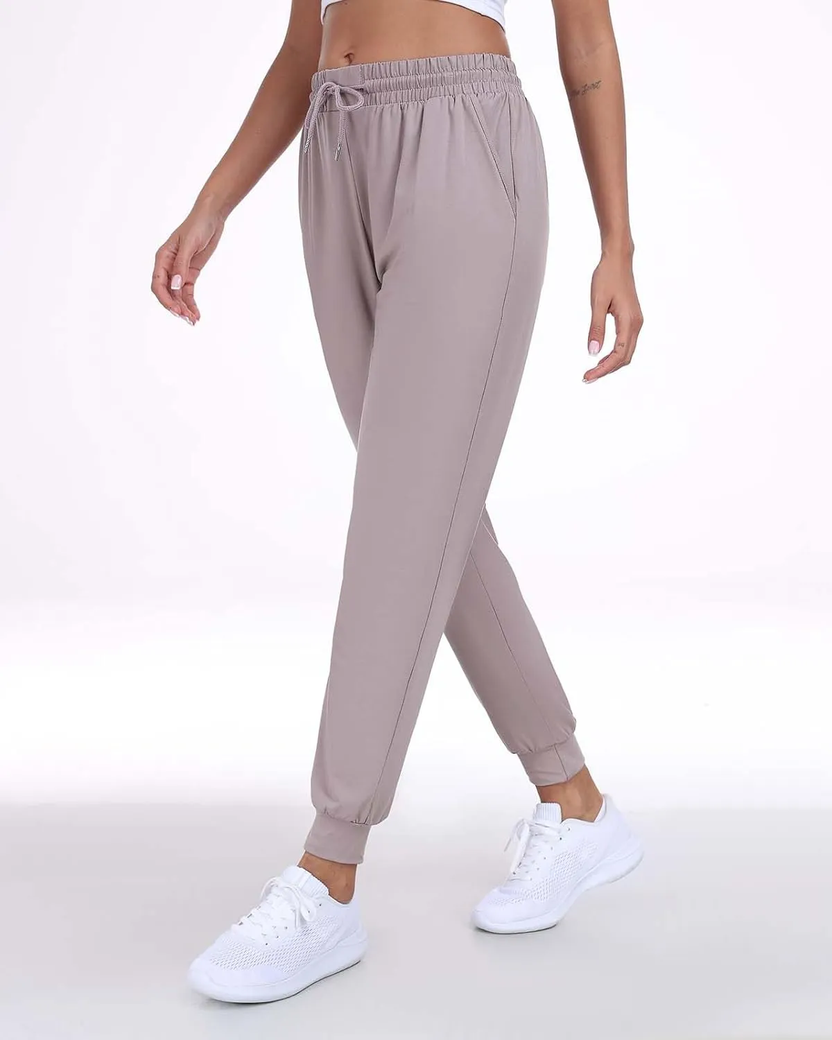 Women Joggers with Pockets,Women's Lightweight Sweatpants Soft Lounge Athletic Yoga Pants 4 Pack